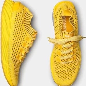 NOBULL Vibrant Yellow Knit Sneakers - unisex